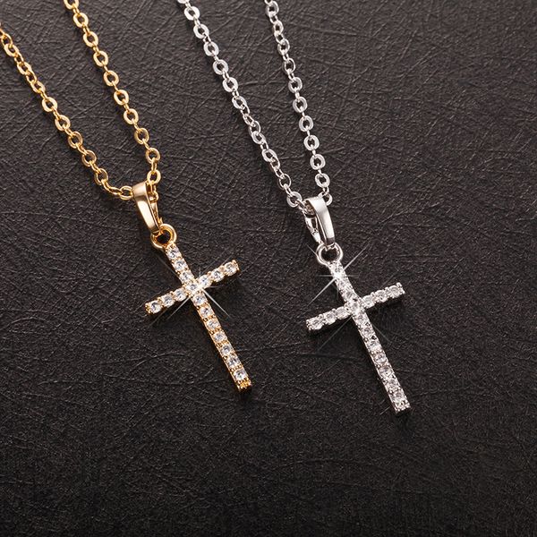 fashion female cross crystal pendants silver chain necklaces 5a shiny zirconia choker necklaces women cross long pendant ketting
fashion female cross crystal pendants silver chain necklaces 5a shiny zirconia choker necklaces women cross long pendant ketting