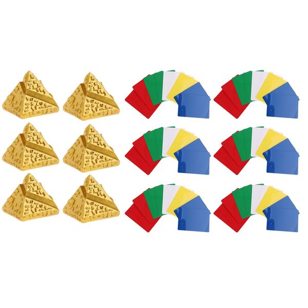 60pcs portable plastic cut card+ancient egyptian pyramids figurine golden running pants, Black;blue
60pcs portable plastic cut card+ancient egyptian pyramids figurine golden running pants, Black;blue
