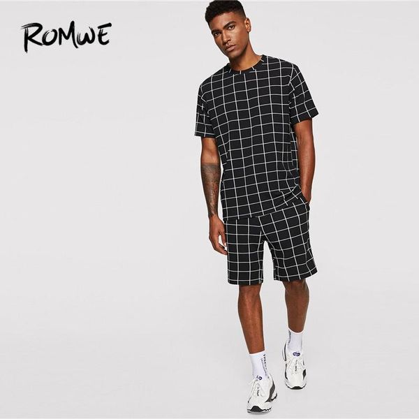 mens black casual two pieces set fashion plaid tee with shorts co-ords male summer grid short sleeve t shirts and shorts, Gray
mens black casual two pieces set fashion plaid tee with shorts co-ords male summer grid short sleeve t shirts and shorts, Gray