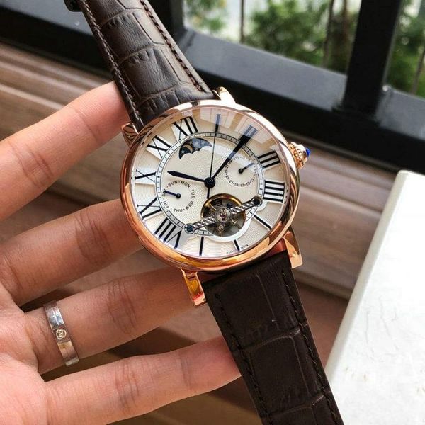 mens watch leather strap automatic movement steel watches men mechanical designer men's watches luxury wristwatches xiaoouou222, Slivery;brown
mens watch leather strap automatic movement steel watches men mechanical designer men's watches luxury wristwatches xiaoouou222, Slivery;brown