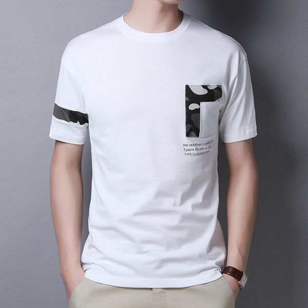 mens 2020 luxury designer tshirts summer short sleeve fashion tees pockrt print slim male clothing, White;black
mens 2020 luxury designer tshirts summer short sleeve fashion tees pockrt print slim male clothing, White;black