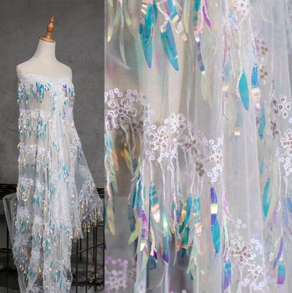 2style fish scale sequins laser gradient color lace textiles mesh fabric dress diy laser wedding gauze party tweed mannequin fabric a435, Black;white
2style fish scale sequins laser gradient color lace textiles mesh fabric dress diy laser wedding gauze party tweed mannequin fabric a435, Black;white