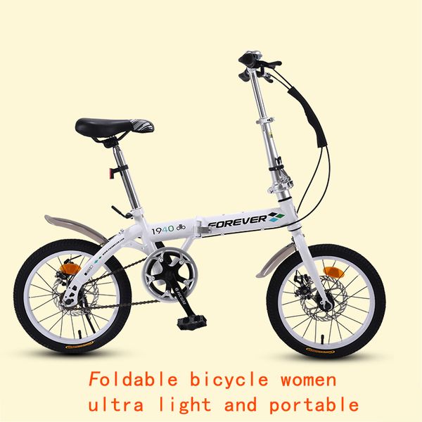 Foldable Bicycle Women Ultra Light Portable Variable Speed Mini Mini Bike 20 Inch Male