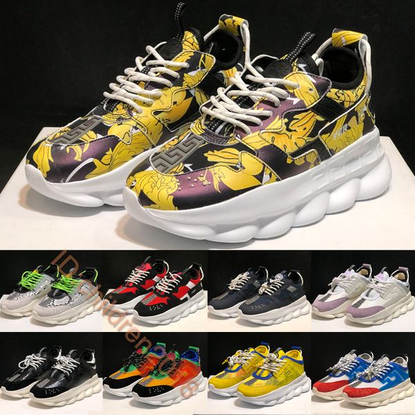 2020 chain reaction 2 sneakers men women casual shoes luxury designers savage barocco snakeskin thick bottom shoes size eur 36-45, Black
2020 chain reaction 2 sneakers men women casual shoes luxury designers savage barocco snakeskin thick bottom shoes size eur 36-45, Black