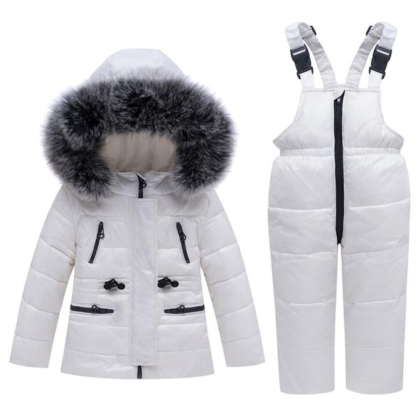 winter baby girl's clothing sets warm children thick snowsuits ski suits natural fur kids jacket outerwear coat+ jumpsuits pants, White
winter baby girl's clothing sets warm children thick snowsuits ski suits natural fur kids jacket outerwear coat+ jumpsuits pants, White