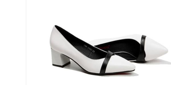 2020 women's shoes in spring and autumn with new style middle heel coarse heel pointed end@9126, Black
2020 women's shoes in spring and autumn with new style middle heel coarse heel pointed end@9126, Black