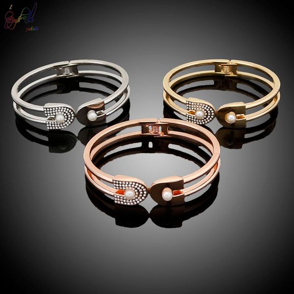 yulaili classic gold silver rose gold three color rhinestone imitation pearl charm bracelets bangle wholesale bijoux, Golden;silver
yulaili classic gold silver rose gold three color rhinestone imitation pearl charm bracelets bangle wholesale bijoux, Golden;silver