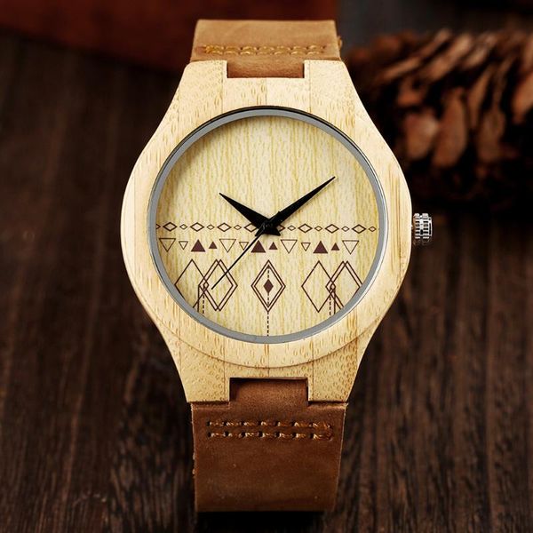 natural bamboo wood men watch geometry pattern rhombus display wooden clock brown leather watch band men's timepiece reloj 2020, Slivery;brown
natural bamboo wood men watch geometry pattern rhombus display wooden clock brown leather watch band men's timepiece reloj 2020, Slivery;brown