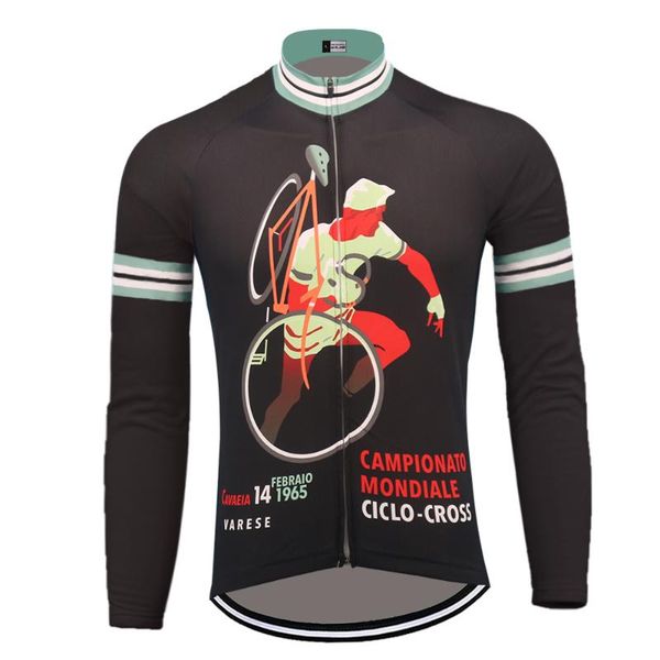classic 1965 long sleeves cycling jersey winter fleece and no fleece back bike clothing mtb jersey ropa ciclismo, Black;red
classic 1965 long sleeves cycling jersey winter fleece and no fleece back bike clothing mtb jersey ropa ciclismo, Black;red