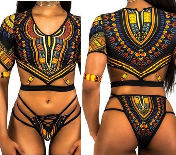 2018 summer swimwear style half-sleeved swimsuit women's bathing suit egyptian print multi-rope high-waist briefs bikini
2018 summer swimwear style half-sleeved swimsuit women's bathing suit egyptian print multi-rope high-waist briefs bikini