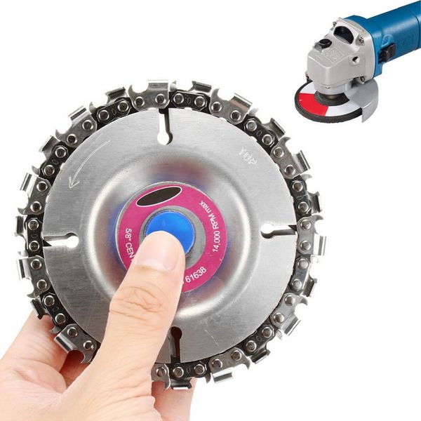 1pc 16mm 3/5" wood carving disc angel grinder disc and chain wood carving for use with 4" or 4-1/2" angle grinders
1pc 16mm 3/5" wood carving disc angel grinder disc and chain wood carving for use with 4" or 4-1/2" angle grinders