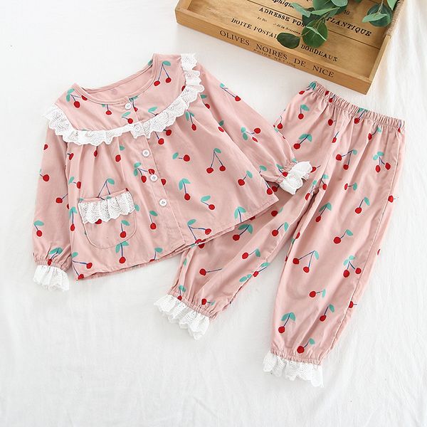 2020 spring autum lace pajamas suit children long sleeve lapel cardigan girls clothing kids pajamas set sleepwear princess sets y200704, Blue;red
2020 spring autum lace pajamas suit children long sleeve lapel cardigan girls clothing kids pajamas set sleepwear princess sets y200704, Blue;red