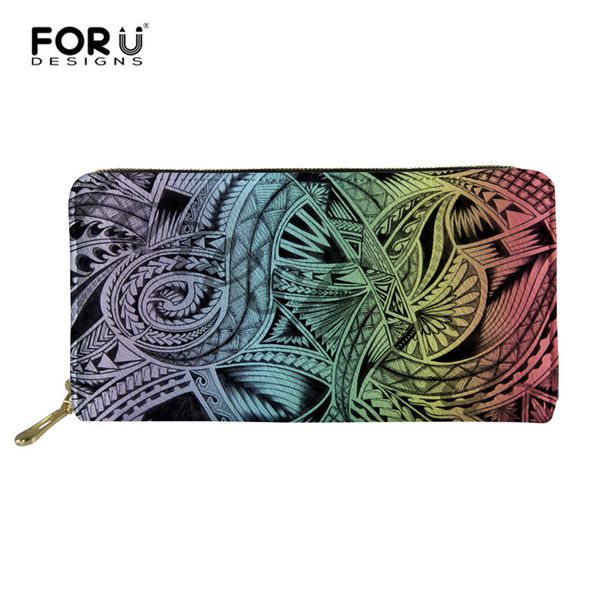forudesigns women long wallets polynesian zipper leather wallet women card holder ladies purse money bag carteira feminina, Red;black
forudesigns women long wallets polynesian zipper leather wallet women card holder ladies purse money bag carteira feminina, Red;black