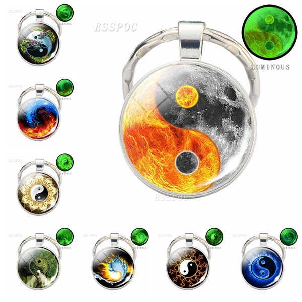 night glow tai chi keychain art yin yang tai chi picture glass pendant keychain metal keyring fashion jewelry christmas gifts, Silver
night glow tai chi keychain art yin yang tai chi picture glass pendant keychain metal keyring fashion jewelry christmas gifts, Silver