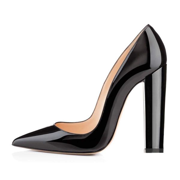 2020 luxury design pu single shoes fashion banquet wedding pointed toe thick heel women's shoes patent leather soft leather non-slip br, Black
2020 luxury design pu single shoes fashion banquet wedding pointed toe thick heel women's shoes patent leather soft leather non-slip br, Black