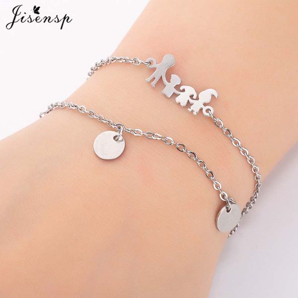 jisensp stainless steel bracelet simple round a happy family charm bracelet for women mather's day gift pulseras mujer, Black
jisensp stainless steel bracelet simple round a happy family charm bracelet for women mather's day gift pulseras mujer, Black
