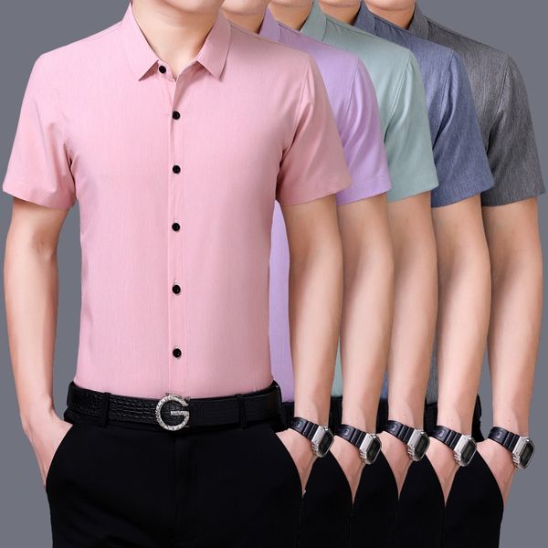 new male office solid shirts summer man casual clothes short sleeve slim dress shirts ing, White;black
new male office solid shirts summer man casual clothes short sleeve slim dress shirts ing, White;black