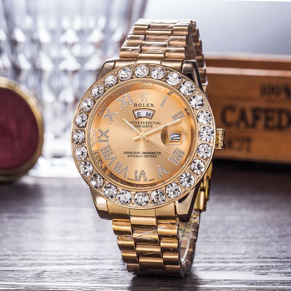 2019 new watch diamond watche silver dial tag watch mens sport wristwatch folding steel band sport waterproof relogio quartz watch lovers, Slivery;brown
2019 new watch diamond watche silver dial tag watch mens sport wristwatch folding steel band sport waterproof relogio quartz watch lovers, Slivery;brown