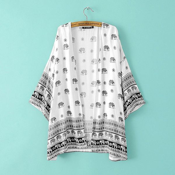 fashion women elephant printed half sleeve kimono cardigan female summer bowknot sashes outwear business casual slim coat 7.18, Black;brown
fashion women elephant printed half sleeve kimono cardigan female summer bowknot sashes outwear business casual slim coat 7.18, Black;brown