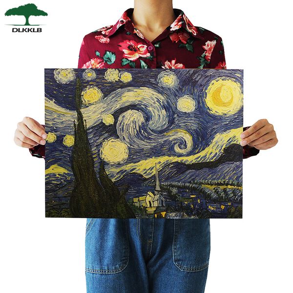 dlkklb impressionist masterpiece painting starry sky poster paper bar kitchen home adornment wall sticker paper craft 46x36cm
dlkklb impressionist masterpiece painting starry sky poster paper bar kitchen home adornment wall sticker paper craft 46x36cm