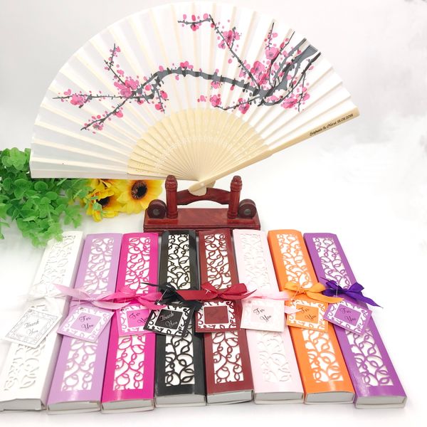 50pcs custom printing bride&groom's name&date hand sakura fan party supplies personalized cherry blossom wedding fans in gift box
50pcs custom printing bride&groom's name&date hand sakura fan party supplies personalized cherry blossom wedding fans in gift box