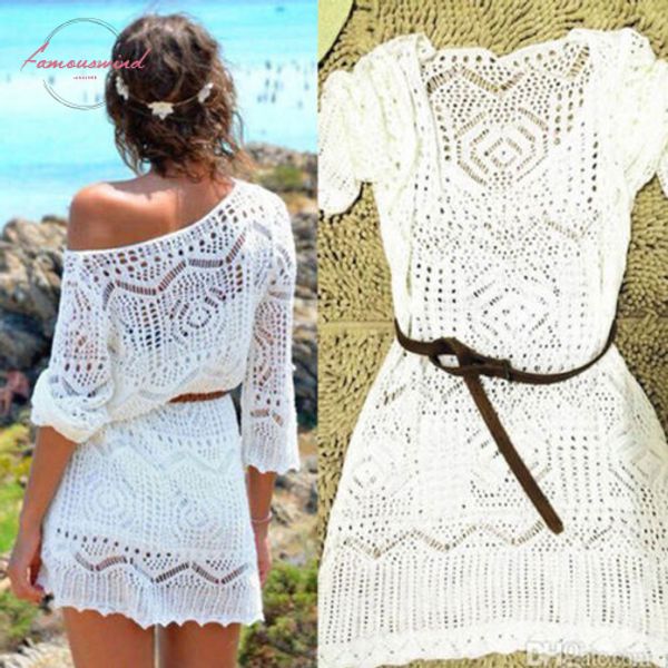women crew neck ladies lace crochet casual dress summer clothes cover up swimwear bathing suit summer swimwear, Black;gray
women crew neck ladies lace crochet casual dress summer clothes cover up swimwear bathing suit summer swimwear, Black;gray