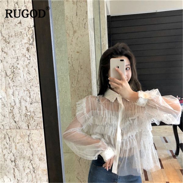 rugod perspective chiffon blouses fashion turn-down collar sequin shirts female elegant single-breasted white office wear
rugod perspective chiffon blouses fashion turn-down collar sequin shirts female elegant single-breasted white office wear