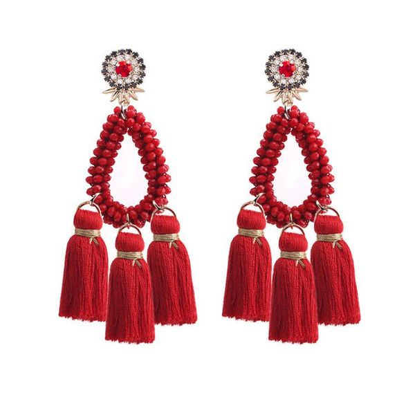 sehuoran new women ins statement earrings for women boho ethnic 2019 spring colorful drop earrings tassel wedding jewelry, Silver
sehuoran new women ins statement earrings for women boho ethnic 2019 spring colorful drop earrings tassel wedding jewelry, Silver