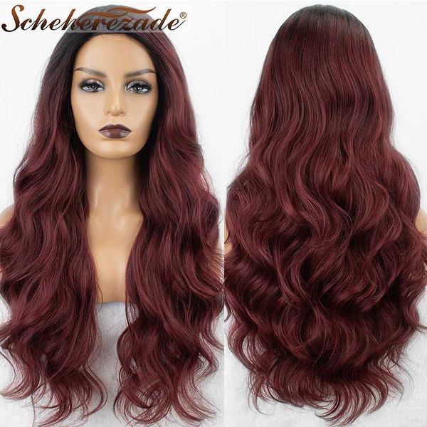 scheherezade ombre burgundy synthetic wig long wavy cosplay wigs for women mixed black side part high temperature fiber hair
scheherezade ombre burgundy synthetic wig long wavy cosplay wigs for women mixed black side part high temperature fiber hair