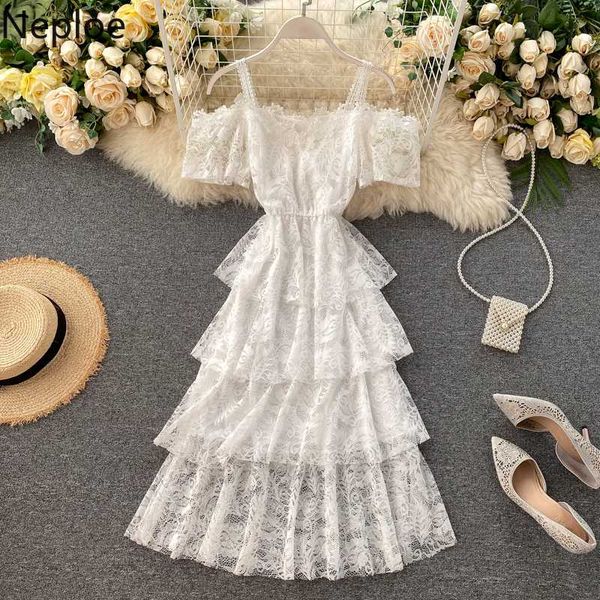 neploe lace hollow out dress women elegant square collar short sleeve ladies vestidos summer 2020 slim waist cake dresses 1d126, Black;gray
neploe lace hollow out dress women elegant square collar short sleeve ladies vestidos summer 2020 slim waist cake dresses 1d126, Black;gray