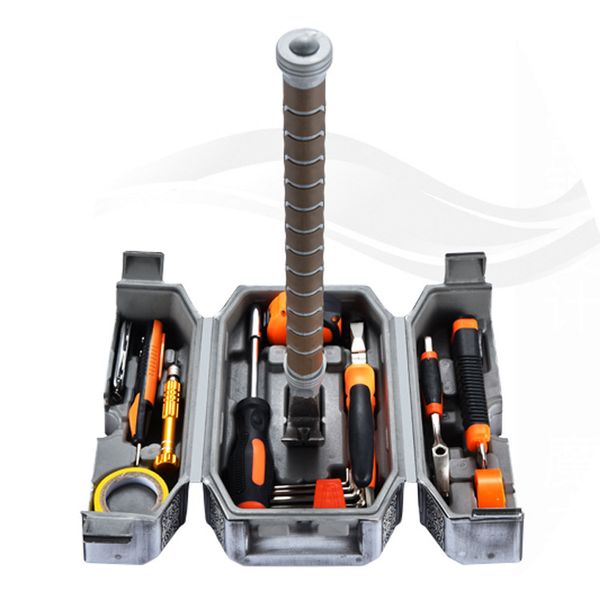 new comic hammer tool set home hand tools box thor hammer not inclued kinf and test pencal
new comic hammer tool set home hand tools box thor hammer not inclued kinf and test pencal