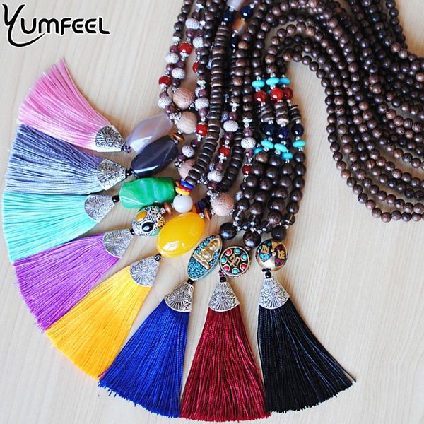 yumfeel new fashion natural stone pendants necklaces handmade wood beads 12 colors long tassel necklace jewelry gifts women, Silver
yumfeel new fashion natural stone pendants necklaces handmade wood beads 12 colors long tassel necklace jewelry gifts women, Silver