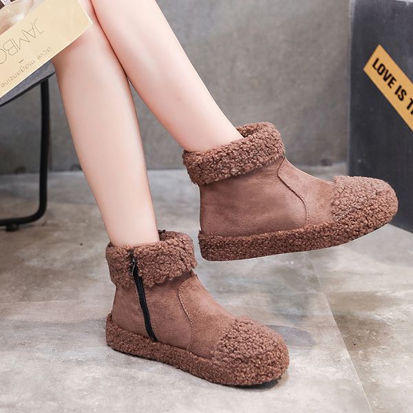 ankle boot platform ladies suede zip shoes female comfort drop shipping women snow boots warm short fur plush winter u11-34, Black
ankle boot platform ladies suede zip shoes female comfort drop shipping women snow boots warm short fur plush winter u11-34, Black