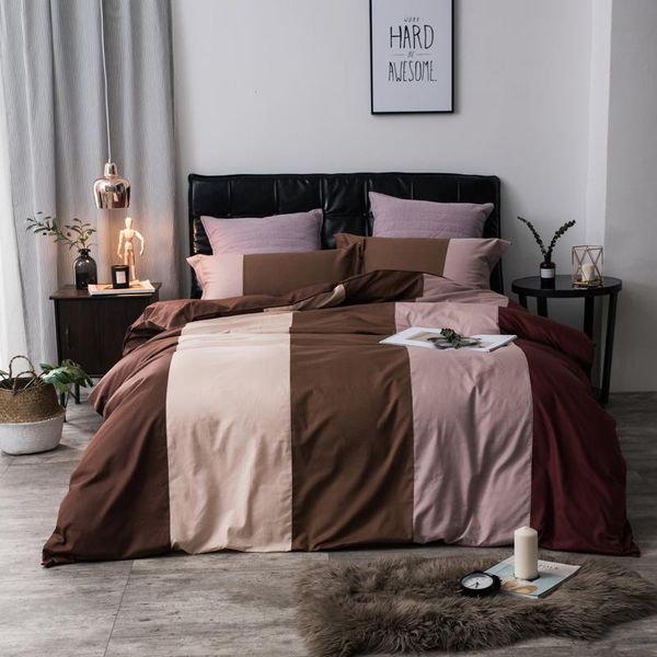 twin king size 100%cotton bedding sets adults kids coffee brown blue purple bedding set duvet cover bed sheet/linen set
twin king size 100%cotton bedding sets adults kids coffee brown blue purple bedding set duvet cover bed sheet/linen set
