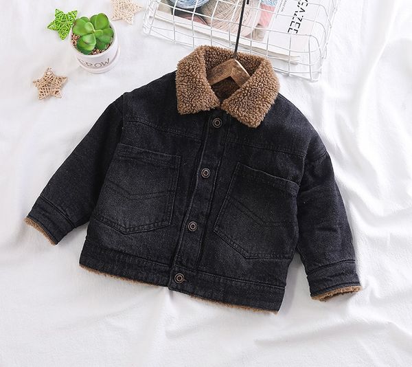 winter new fashion boys' denim jacket plush boys' denim lapel coat, Blue;gray
winter new fashion boys' denim jacket plush boys' denim lapel coat, Blue;gray