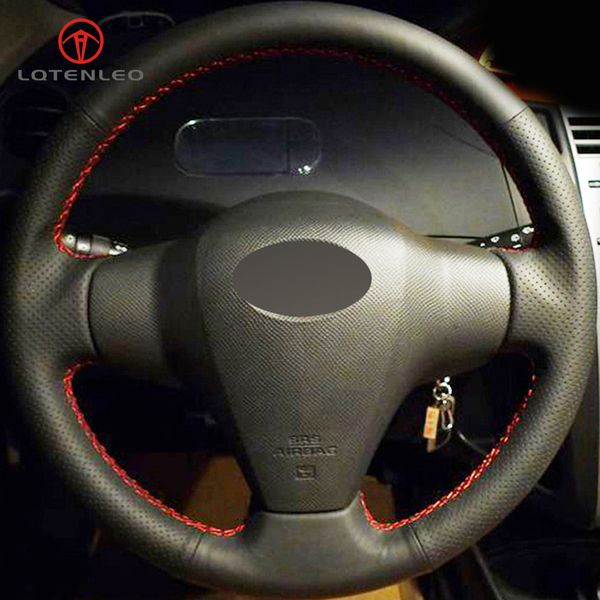 lqtenleo black artificial leather hand-stitched car steering wheel cover for yaris vios rav4 2006-2009 scion xb 2008
lqtenleo black artificial leather hand-stitched car steering wheel cover for yaris vios rav4 2006-2009 scion xb 2008