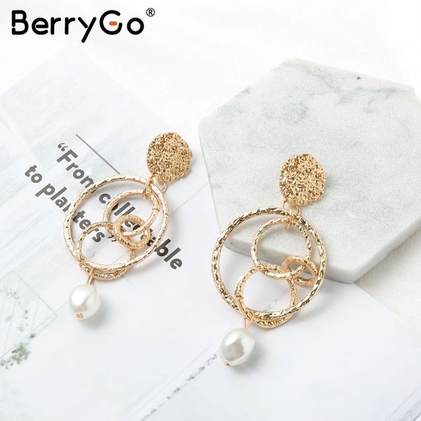 berrygo vintage pearl long earrings women elegant female circle flower gold earrings streetwear autumn winter ladies, Silver
berrygo vintage pearl long earrings women elegant female circle flower gold earrings streetwear autumn winter ladies, Silver