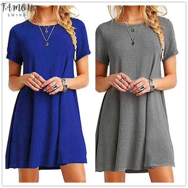 4xl plus size women dress fashion summer short sleeve o-neck black blue dresses casual loose dress woman large size cotton dress, Black;gray
4xl plus size women dress fashion summer short sleeve o-neck black blue dresses casual loose dress woman large size cotton dress, Black;gray