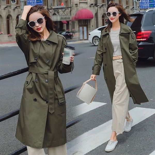 new fashion 2019 fall / autumn women casual simple classic trench coat with belt female windbreaker manteau femme hiver, Tan;black
new fashion 2019 fall / autumn women casual simple classic trench coat with belt female windbreaker manteau femme hiver, Tan;black