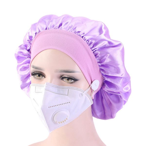 new arrival women solid color face masks bonnet cap satin headwear headwrap hair care hat fashion accessories, Blue;gray
new arrival women solid color face masks bonnet cap satin headwear headwrap hair care hat fashion accessories, Blue;gray