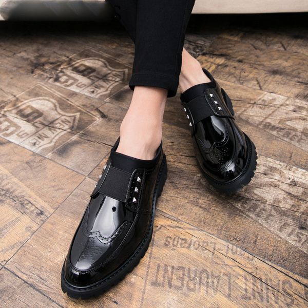 italian mens dress shoes rivets oxford shoes for men brogues formal shoes men loafers sapato social masculino, Black
italian mens dress shoes rivets oxford shoes for men brogues formal shoes men loafers sapato social masculino, Black