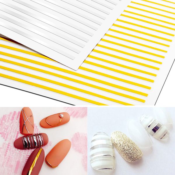 1pc rose gold silver 3d nail sticker curve stripe lines nails stickers adhesive striping tape nail art stickers decals, Black
1pc rose gold silver 3d nail sticker curve stripe lines nails stickers adhesive striping tape nail art stickers decals, Black
