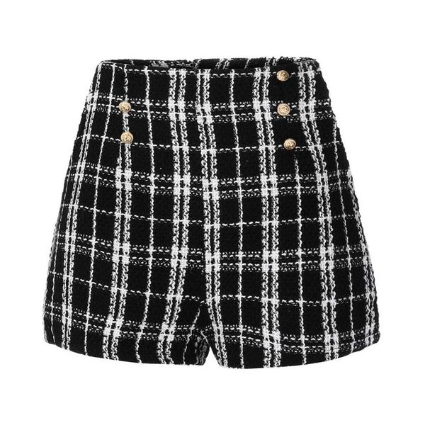 home&nest autumn spring shorts women woolen short lattice print pocket buttons high waist zipper shorts feminino spodenki, White;black
home&nest autumn spring shorts women woolen short lattice print pocket buttons high waist zipper shorts feminino spodenki, White;black