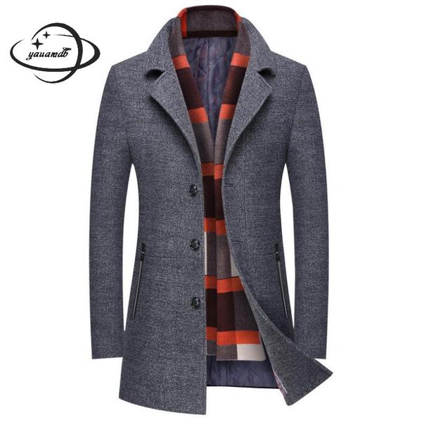 mens wool coats winter male blends jackets clothing turn-down collar solid color pocket man scarf outerwear clothes y166, Black
mens wool coats winter male blends jackets clothing turn-down collar solid color pocket man scarf outerwear clothes y166, Black