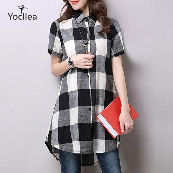 women blouse short sleeve plaid shirt summer turn down collar shirt blusas girl blouses women, White
women blouse short sleeve plaid shirt summer turn down collar shirt blusas girl blouses women, White