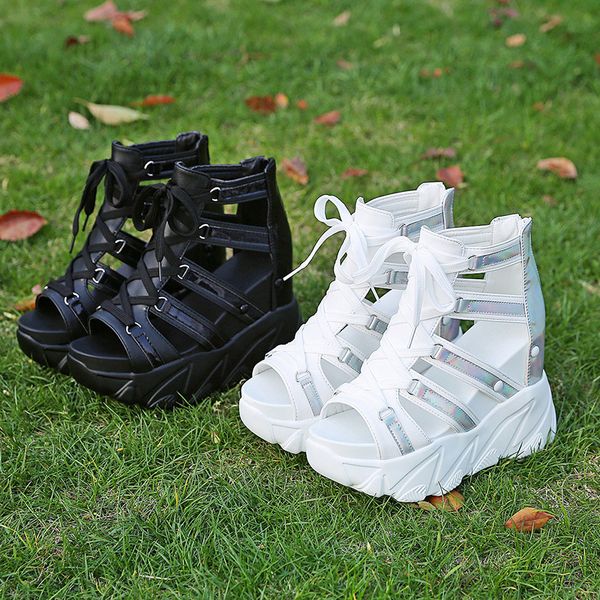 hollow out sandals roman style fashion wedges outdoor waterproof platform lace-up shoes women 2019 new mx200407, Black
hollow out sandals roman style fashion wedges outdoor waterproof platform lace-up shoes women 2019 new mx200407, Black