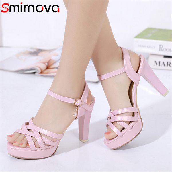 smirnova 2020 elegant high heel platform sandals ladies party wedding shoes buckle simple summer sandals ladies big size 43, Black
smirnova 2020 elegant high heel platform sandals ladies party wedding shoes buckle simple summer sandals ladies big size 43, Black