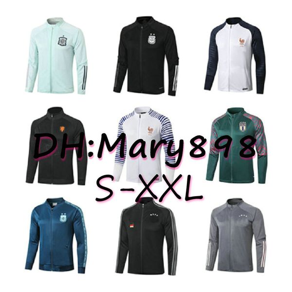 super quality national team soccer sets/tracksuits 2020 spain argentina france netherlands italy training wear/sold separately jacket s, Black
super quality national team soccer sets/tracksuits 2020 spain argentina france netherlands italy training wear/sold separately jacket s, Black