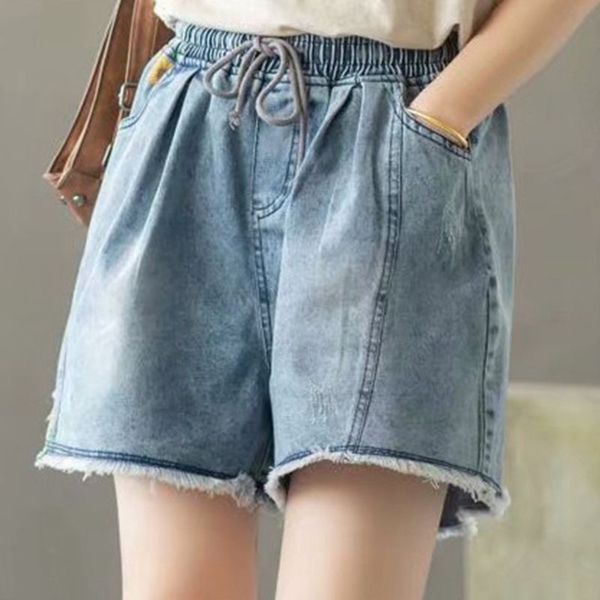 large size thin cowboy jean female printed denim shorts women's loose summer 2020 casual jeans elastic high waist, Blue
large size thin cowboy jean female printed denim shorts women's loose summer 2020 casual jeans elastic high waist, Blue