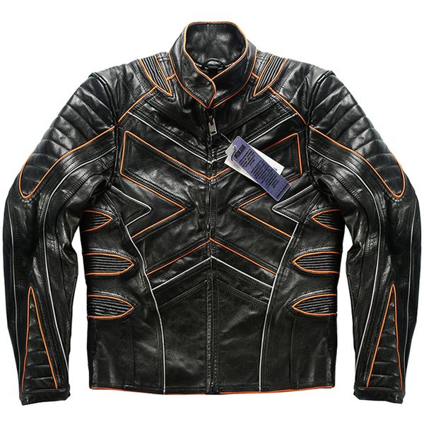 2020 black men x-men biker's leather jacket large size xxxxl genuine cowhide autumn american style slim fit motorcycle coat
2020 black men x-men biker's leather jacket large size xxxxl genuine cowhide autumn american style slim fit motorcycle coat